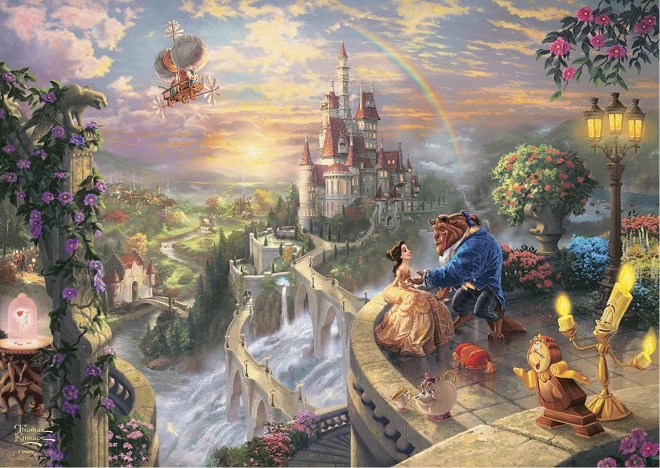 Beauty and the Beast Metal Case Puzzle