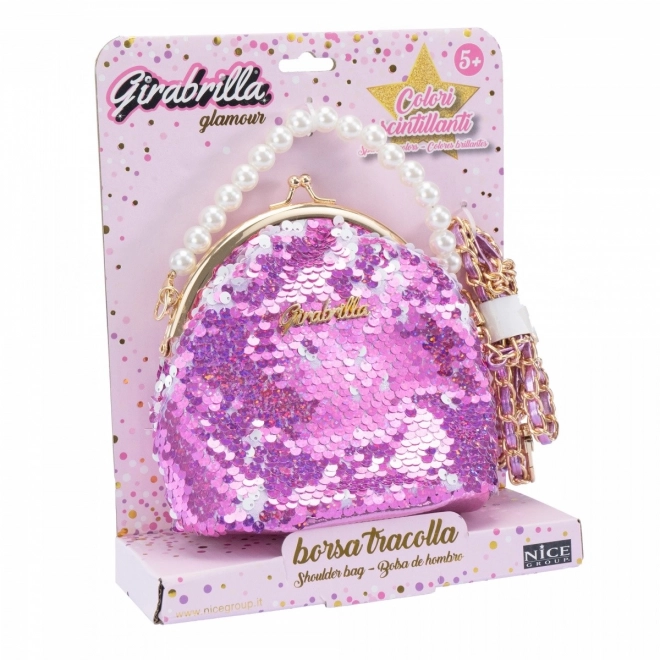 Sequin Purse with Beaded Strap