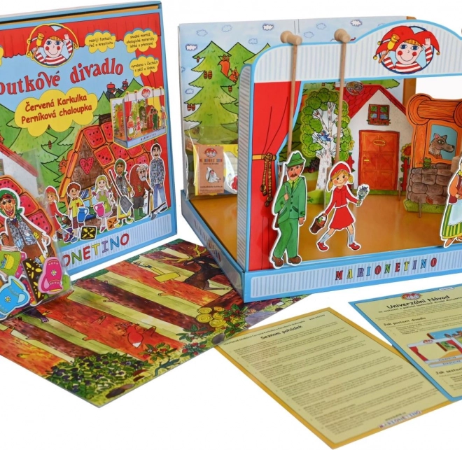 Teatro delle marionette Cappuccetto Rosso e Casetta di marzapane