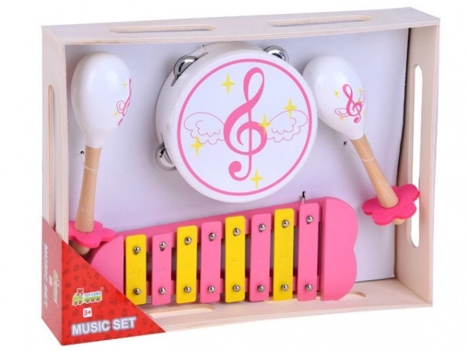 Wooden Musical Instrument Set for Kids