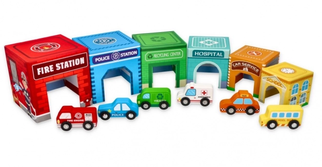 Stacking Cups with Vehicles
