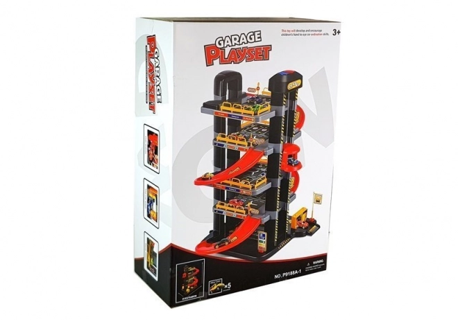 5-Level Battery-Operated Toy Parking Garage with Lights and Elevator