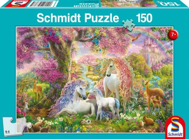 Flowers and Unicorns Puzzle 150 Pieces