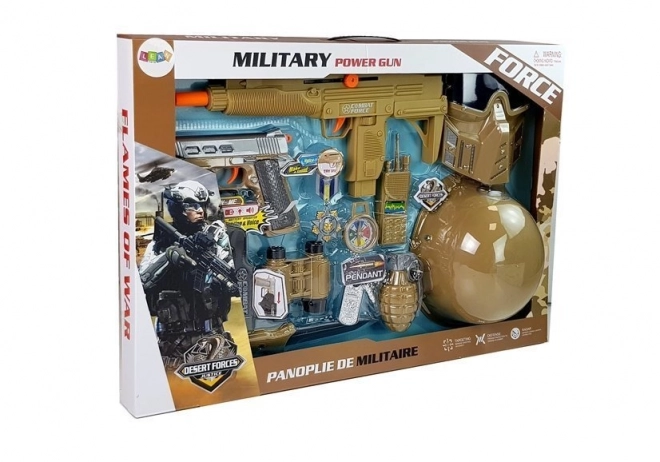 Military Toy Set with Pistols, Mask, Helmet and Sound Effects