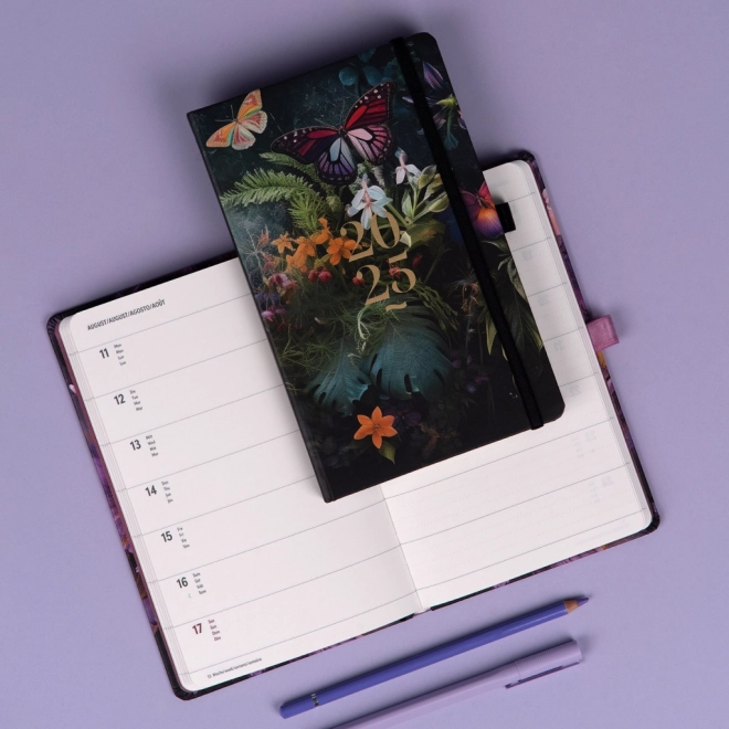 Weekly Planner Butterfly Design 2025