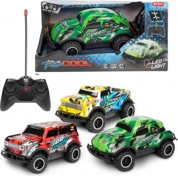 Auto RC fuoristrada 16 cm illuminato a batteria