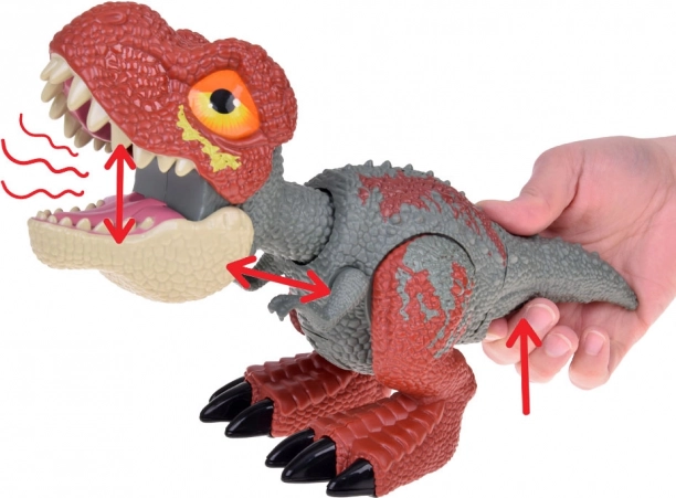 Dinoszaurusz Tyrannosaurus Rex mozgó részekkel, hang- és fényhatásokkal