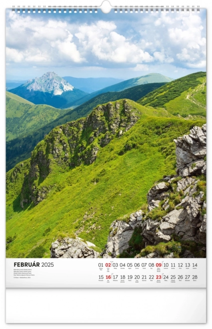 Wall Calendar Slovakian National Parks 2025