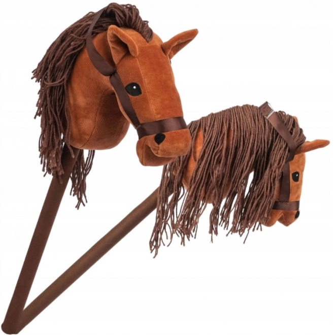 Brown Horse Head on Stick with Sound