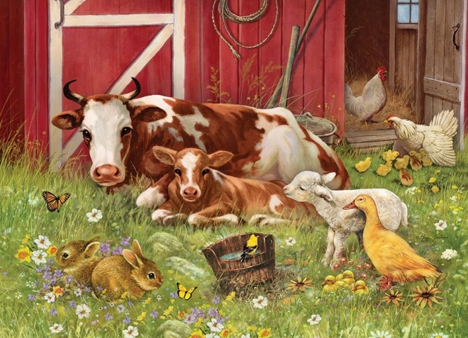 Family Puzzle Barnyard Babies