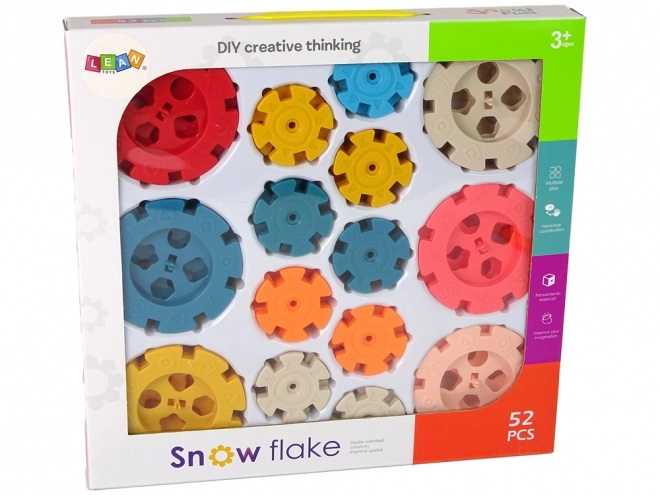 Creative Construction Snowflake Blocks Set