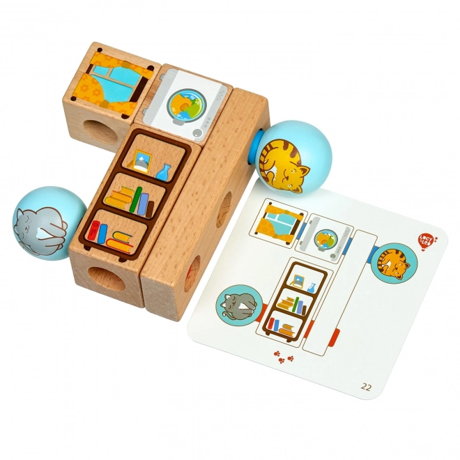 Playful Cats Wooden Puzzle by Lucy & Leo