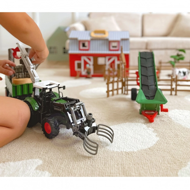 Woopie mini farm készlet - traktor és gazdaság kiegészítővel