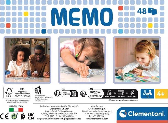 Animal Memo Game by Clementoni