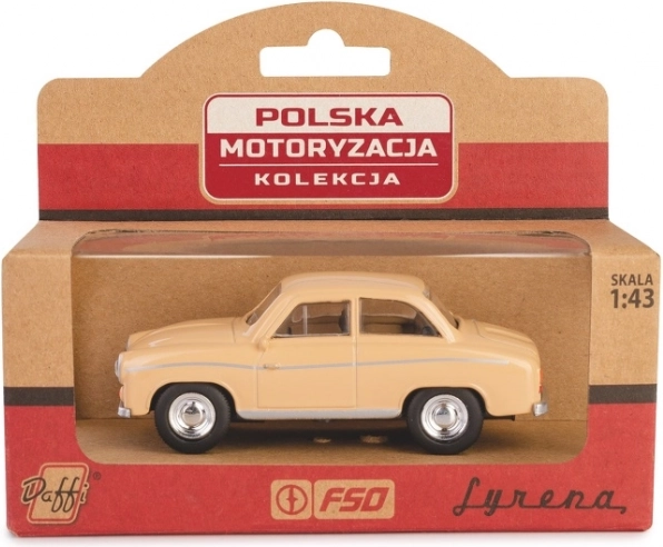 model avtomobila syrena 104 v merilu 1:43 – bež