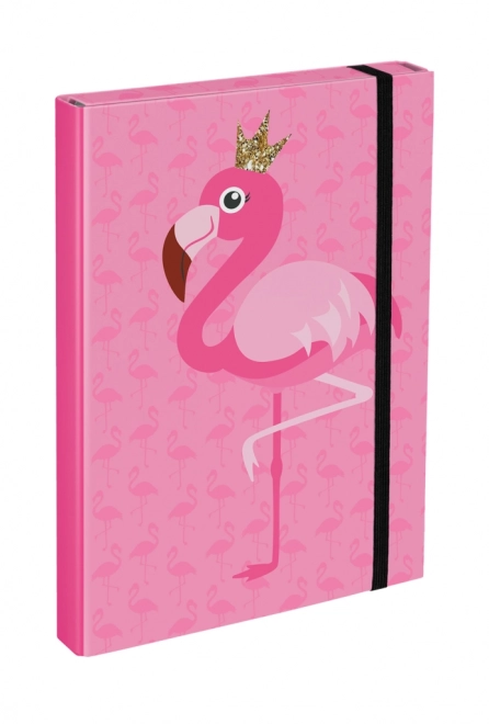 A4 Flamingo School Folder