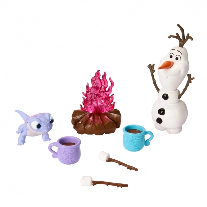 Olaf e Bruni al Falò di Frozen