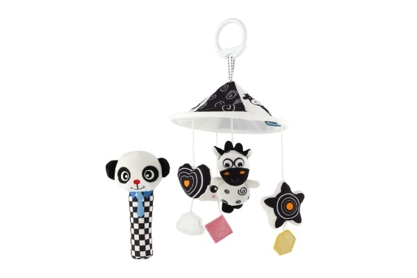 Contrast Plush Animal Nursery Mobile