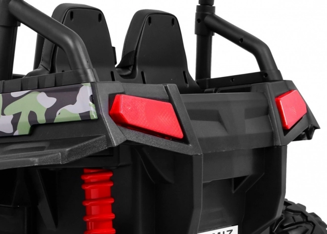 Children's Off-Road Vehicle Grand Buggy 4x4 with Camouflage, LED Lighting, and MP3 Radio