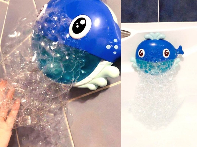 Bath Time Whale Toy with Bubbles and Melodies