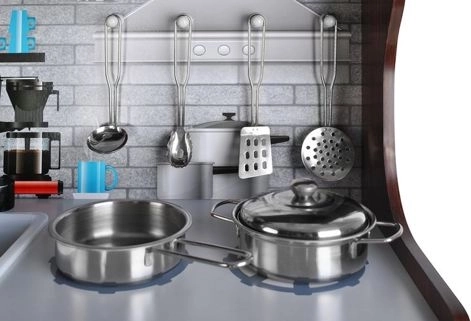 Rijke set accessoires in de verpakking