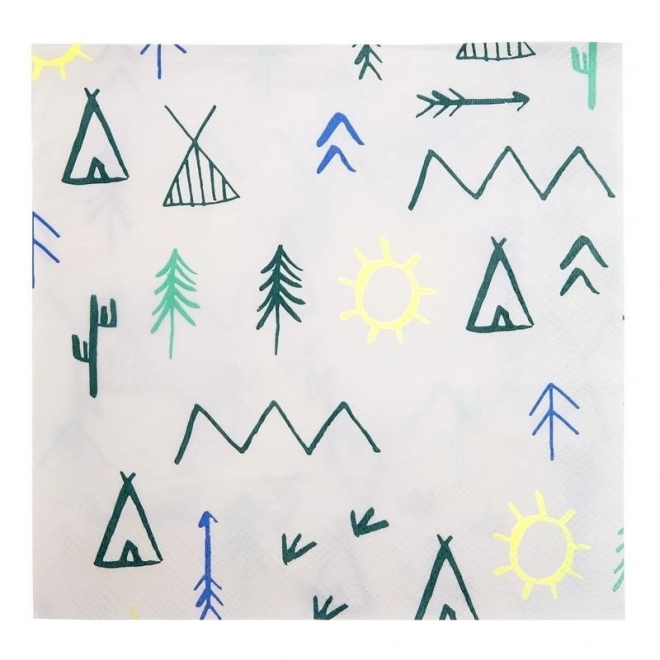 Tipi forest napkins