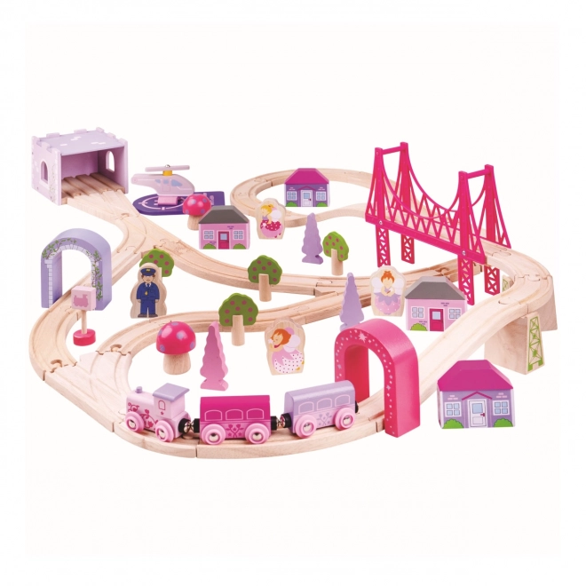 Wooden Princess Train Set