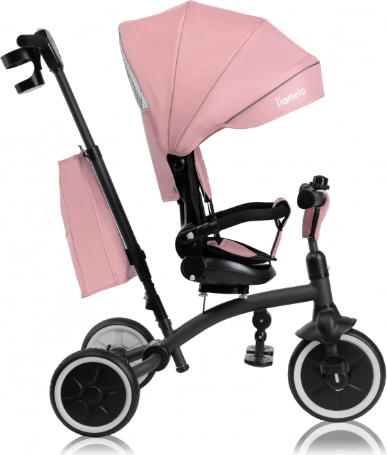 2-in-1 Children's Tricycle by Lionelo - Tris Plus Model in Pink Rose