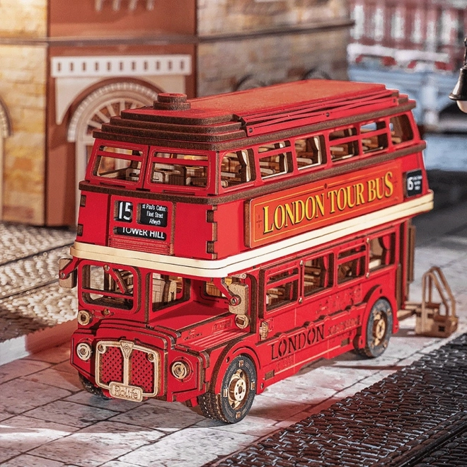 3D Wooden Puzzle of London Double-Decker