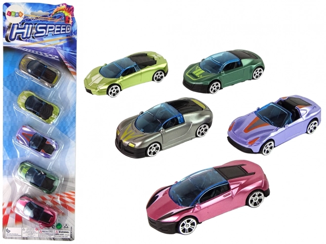 Colorful Toy Car Set 5 Pieces