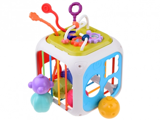 Interactive Shape Sorter and Xylophone Play Cube