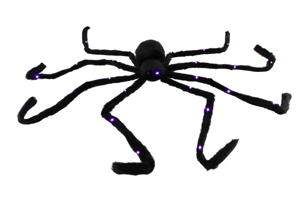 Giant Plush Spider with LED Eyes