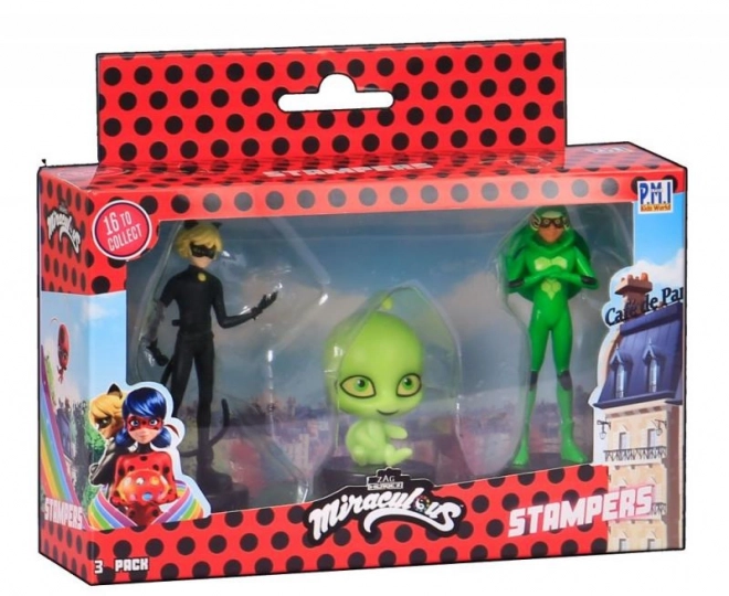 Miraculous: Ladybug and Cat Noir Stamp Figures Set