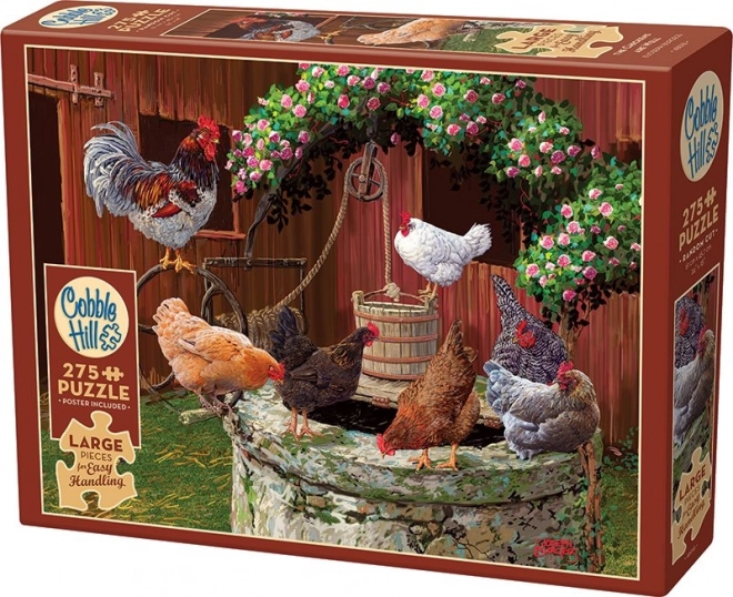 Cobble Hill Puzzle - Chickens Thriving XL 275 Pieces