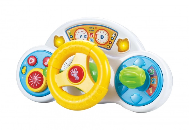 Interactive Steering Wheel Toy with Effects