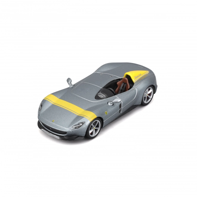 Bburago Ferrari Monza SP1 Model Car in Silver/Yellow