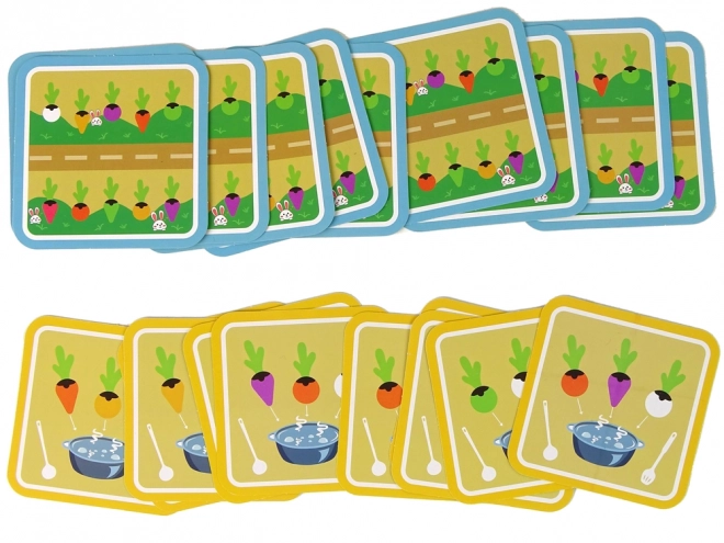 Wooden Memory Game: Pull the Radish Cards