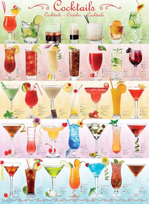 Eurographics Cocktail Puzzle 1000 Pieces