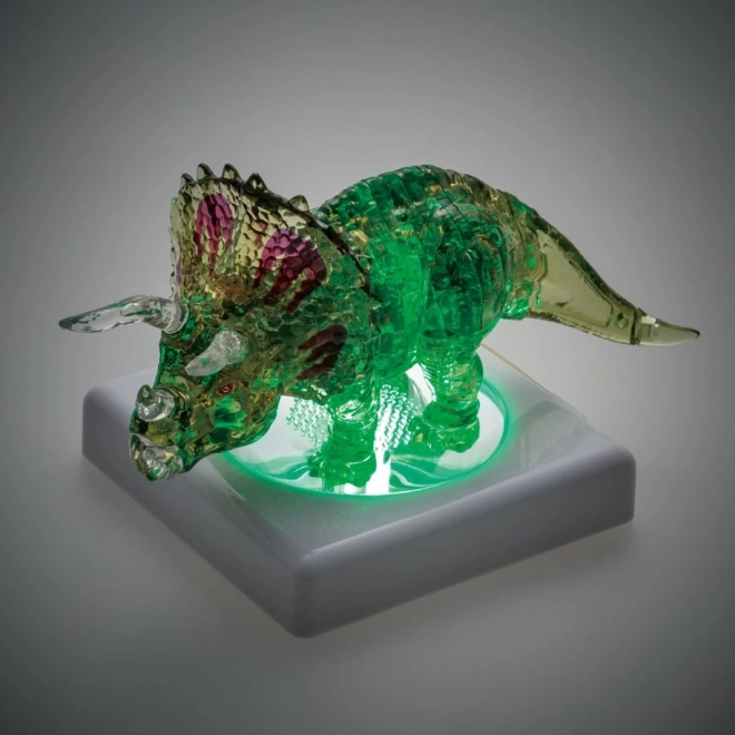 3D Crystal Puzzle Triceratops with Baby