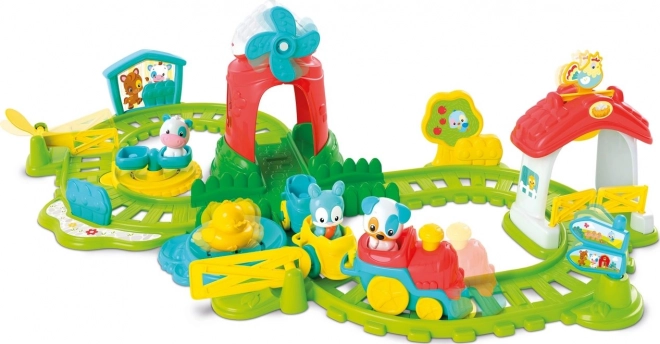 Interactive Farm Train Set with Sounds by Clementoni Baby