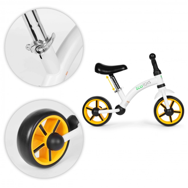 Ecotoys Balance Bike for Children - Adjustable and Durable