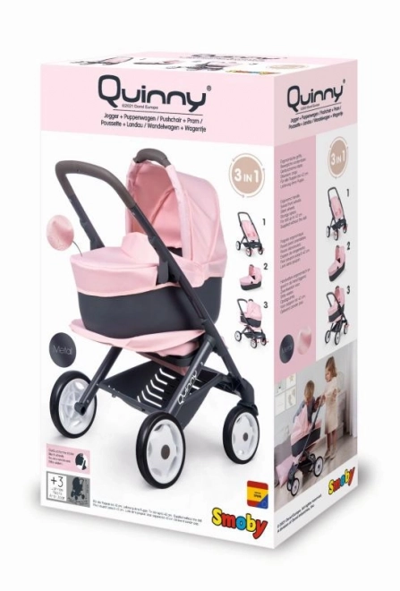 Combination Stroller Maxi Cosi Light Pink for Dolls