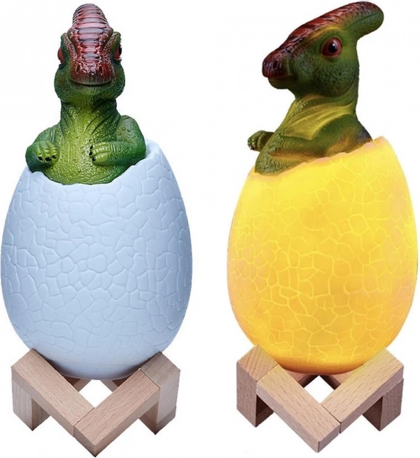 Playful dinosaur egg design