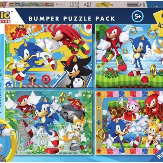 Ravensburger puzzel Sonic Egel 4x100 stukjes