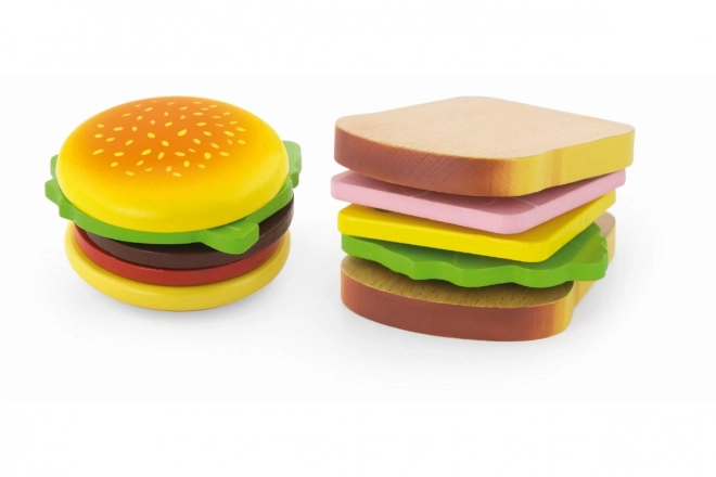 Fa hamburger és szendvics játék