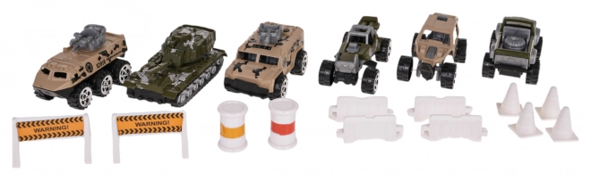 Military Truck Set with Launcher and Toy Cars