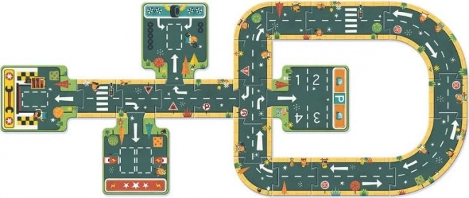 Djeco Roadway Floor Puzzle