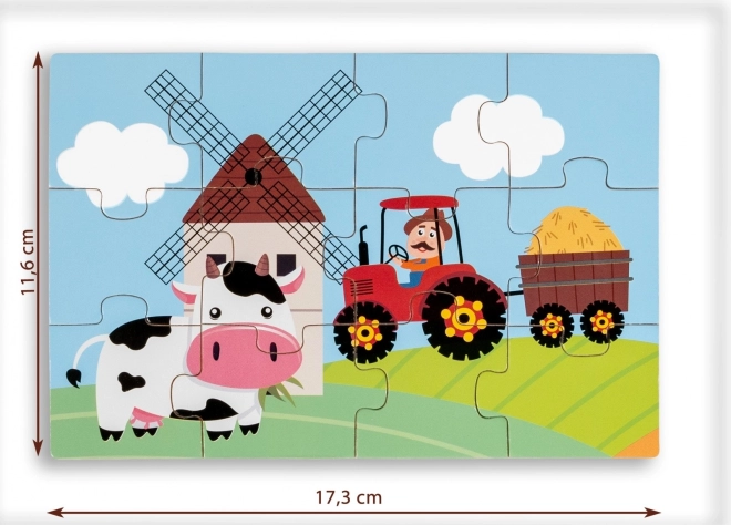 Wooden Puzzle - Life in the Countryside