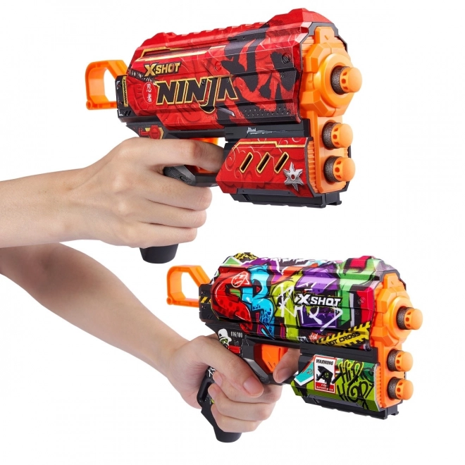 X-Shot Launcher Set with Skins Flux