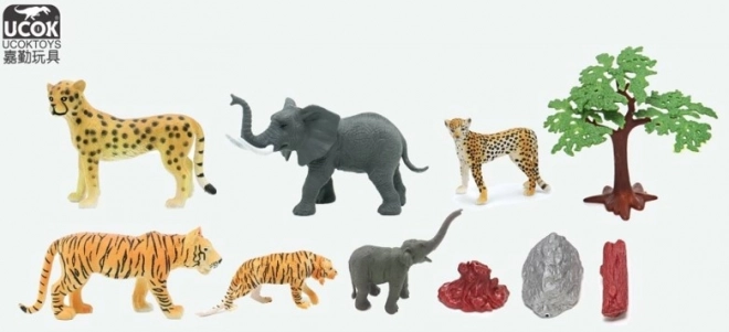 Wild Animal Figurine Set